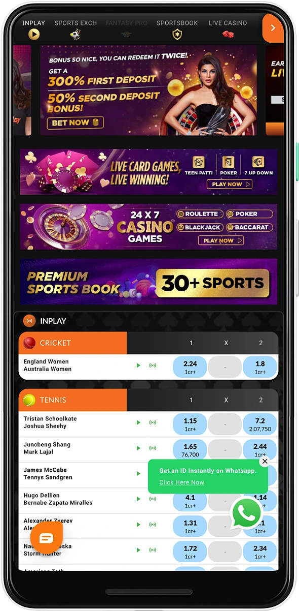 Fairplay mobile app for sports betting and casino betting