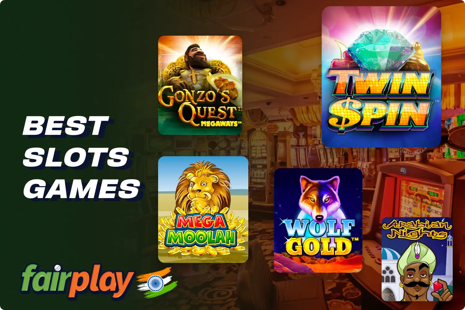 In the special section of Fairplay casino you will find a lot of interesting and exciting slots