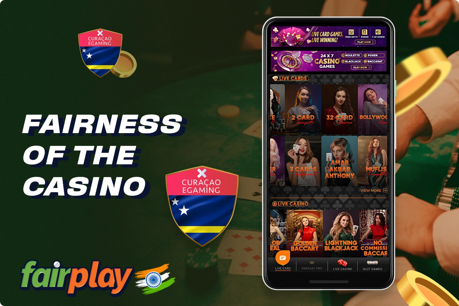 Fairplay Casino operates in accordance with the available license and offers users games from bona fide and world-renowned software manufacturers