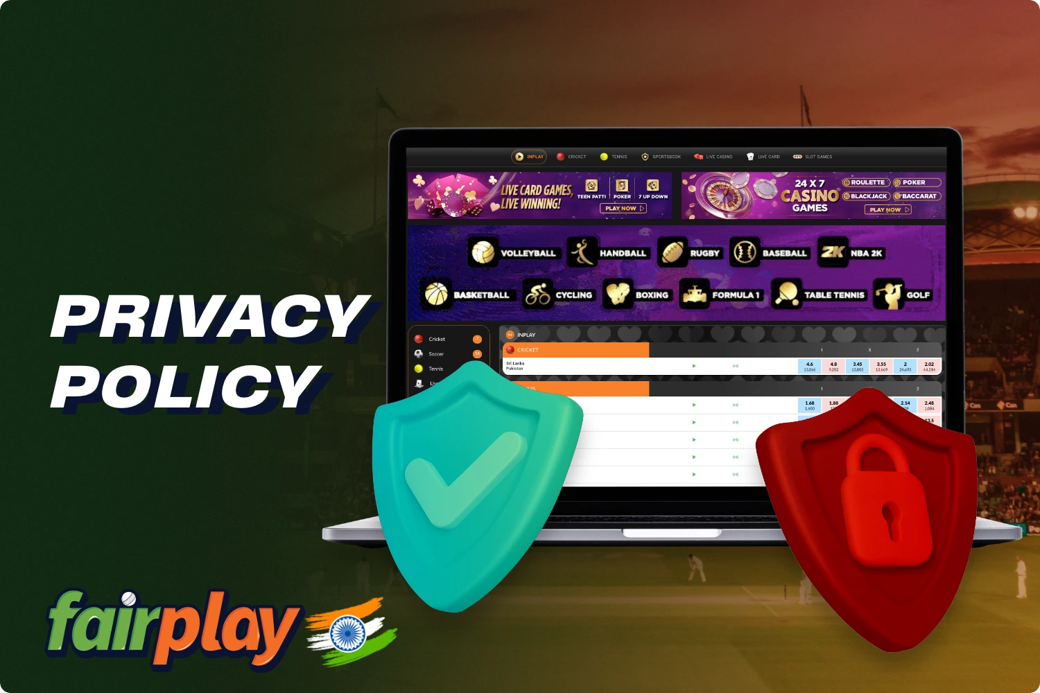 Fairplay protects the personal data of its Indian customers