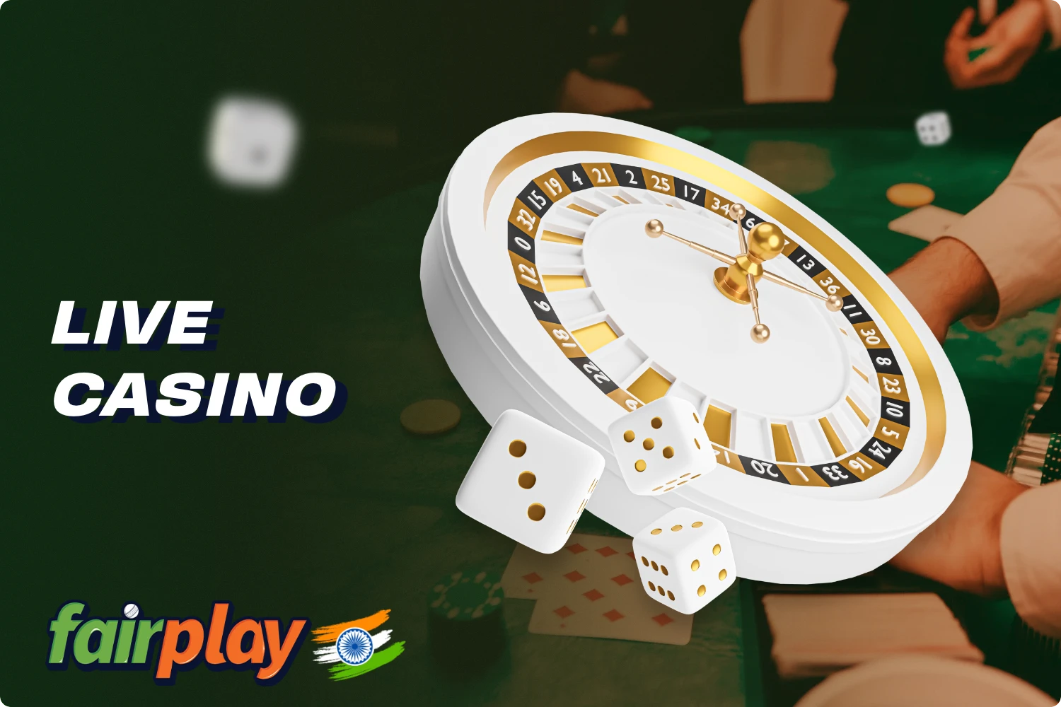 A separate section of Fairplay live casino offers users a variety of games with live dealers