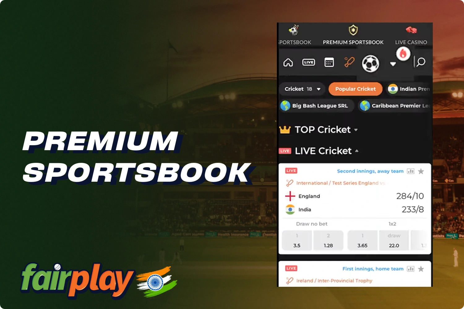 Premium sportsbook at Fairplay gives users access to even more sports disciplines