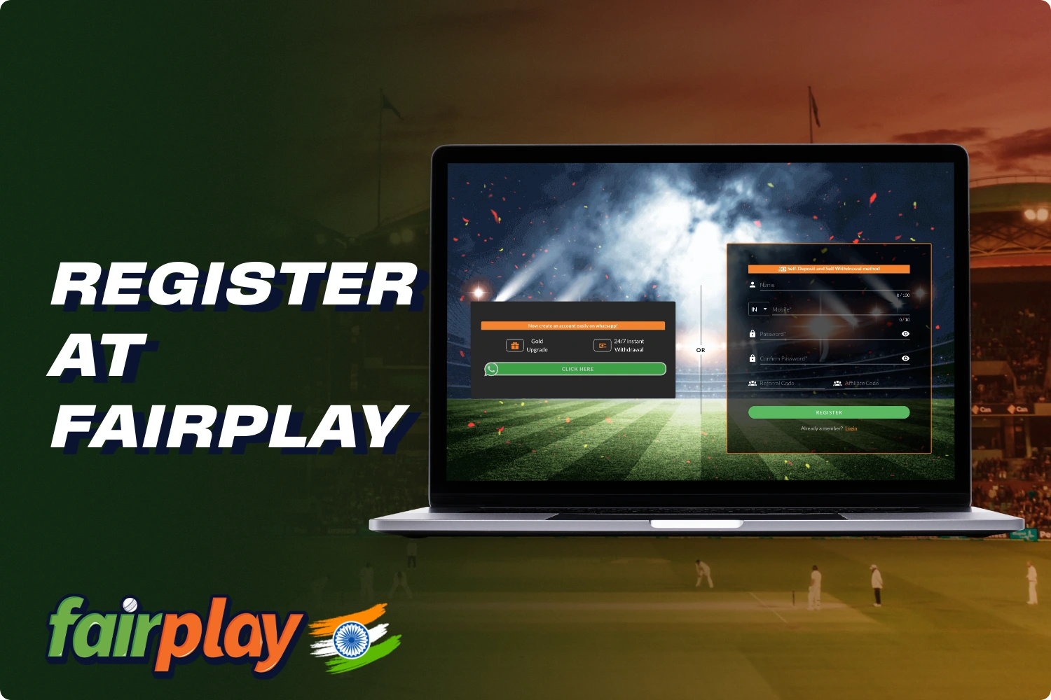 Registration at Fairplay gives you full access to all the features and functionality of the platform